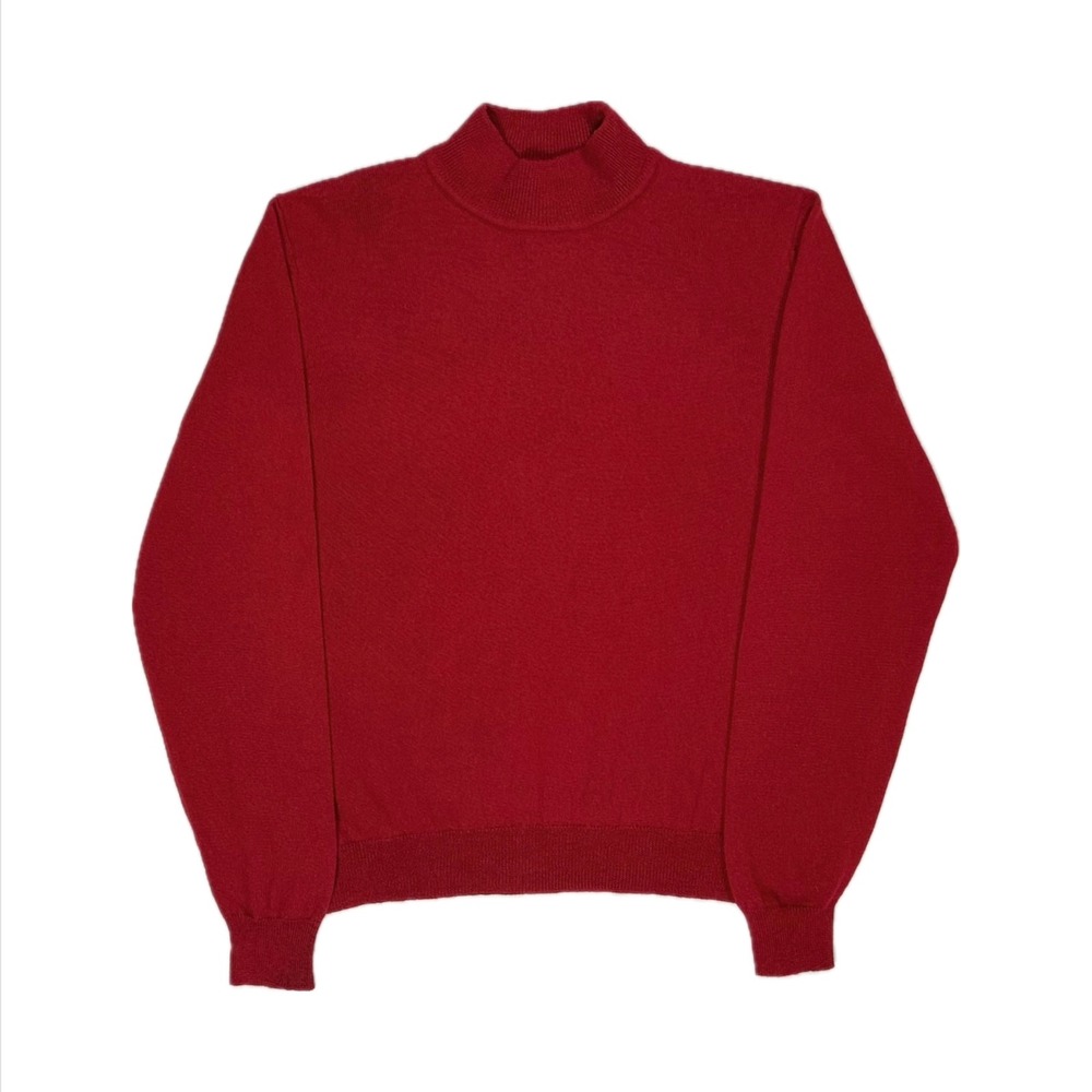 Vtg Charter Club Merino Wool Made in Australia knit mockneck sweater women large
